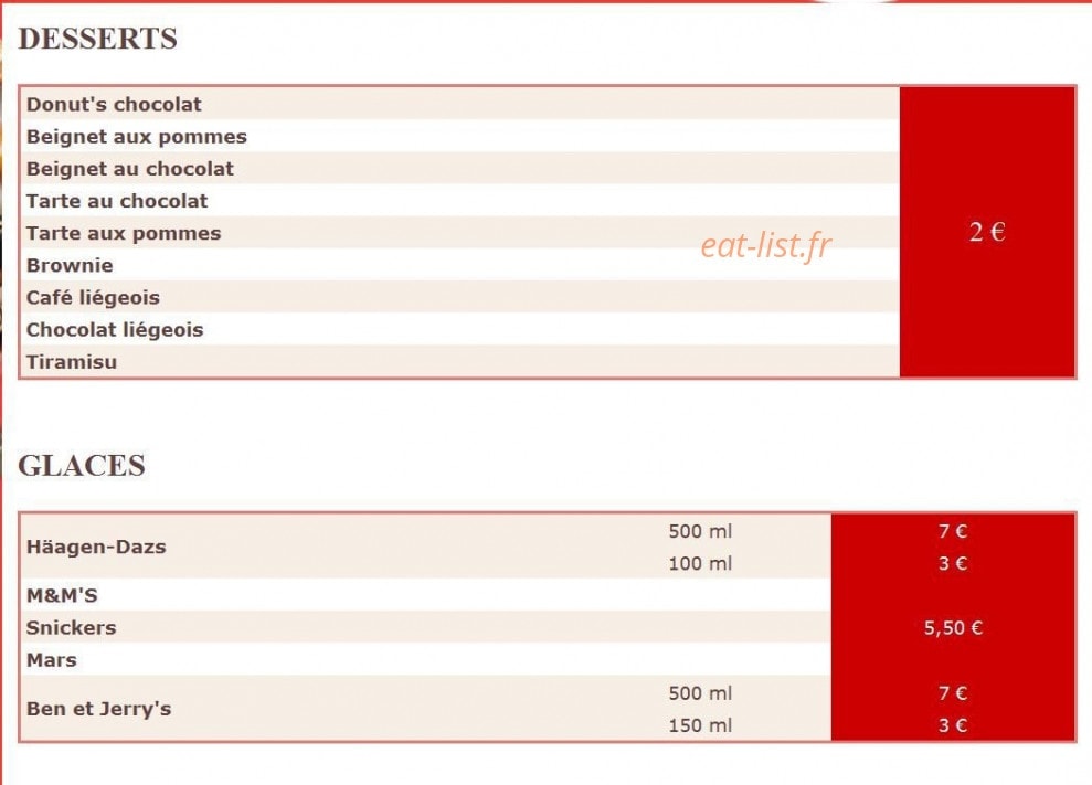 Delices Pizza — carte page 7