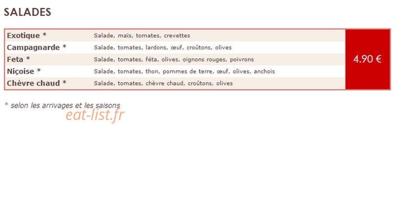 Delices Pizza — carte page 5