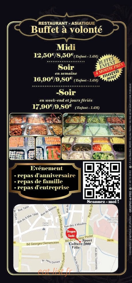 Dragon et Sushi — carte page 8