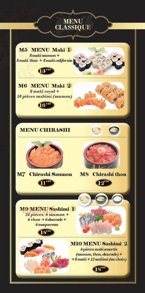 Dragon et Sushi — carte page 3