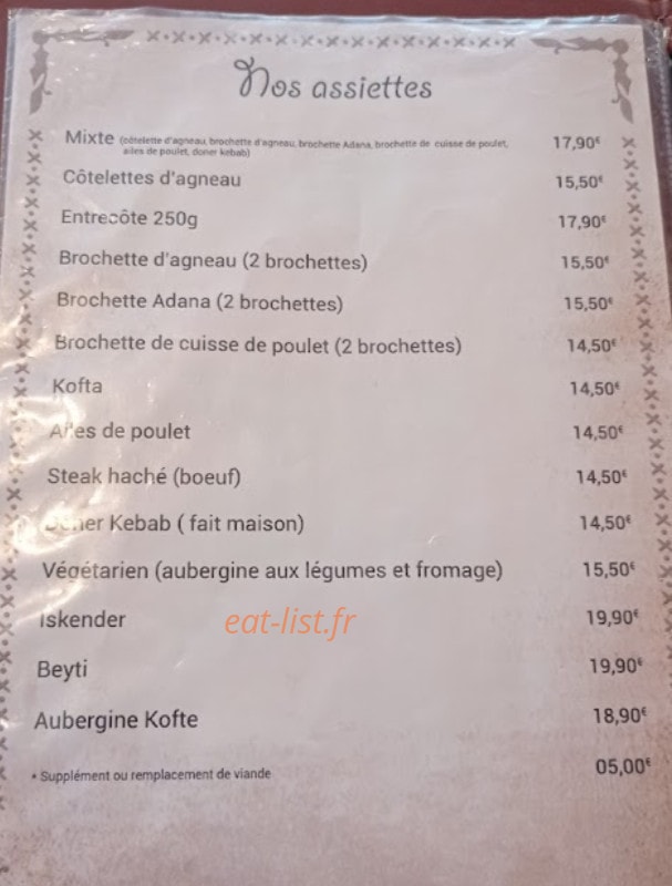 Grill house — carte page 2