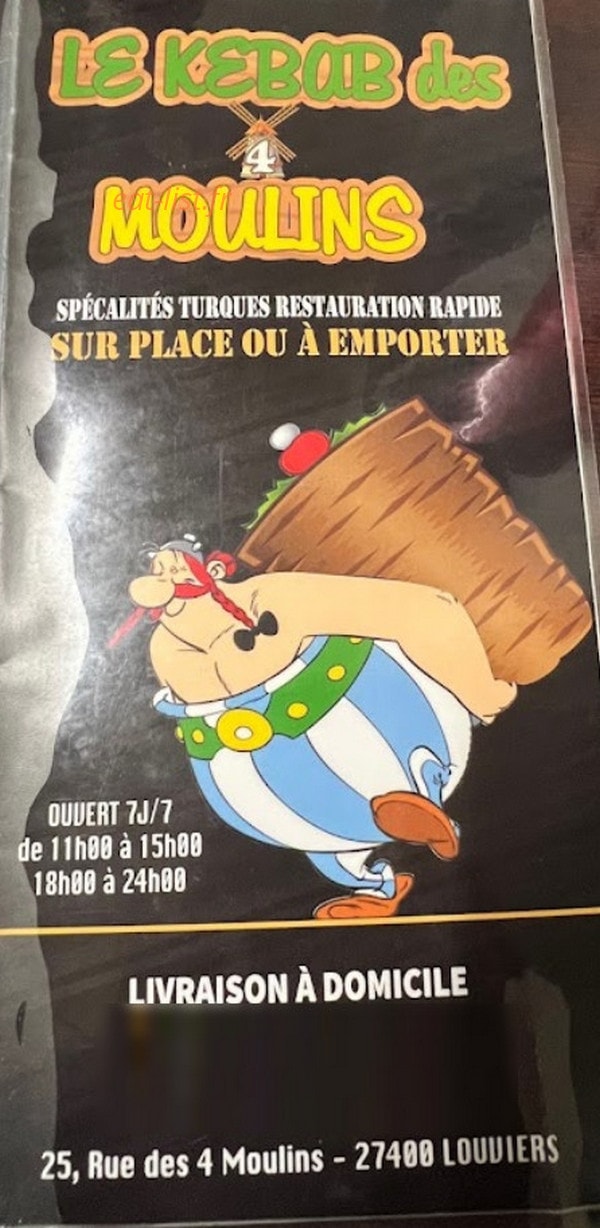 Kebab des 4 moulins — carte page 1
