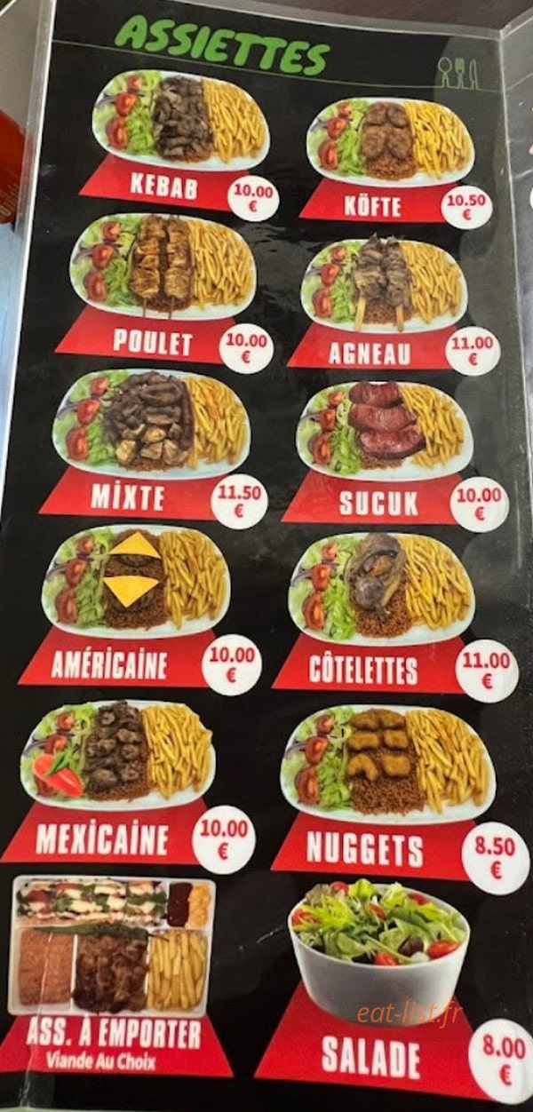 Kebab des 4 moulins — carte page 2