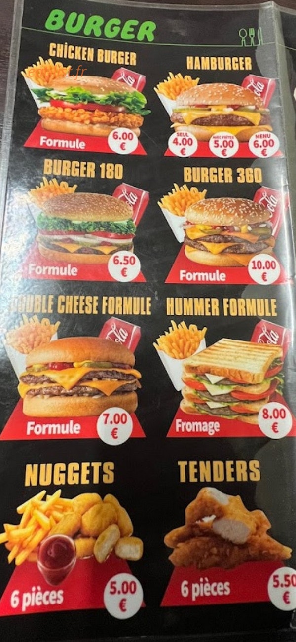 Kebab des 4 moulins — carte page 3