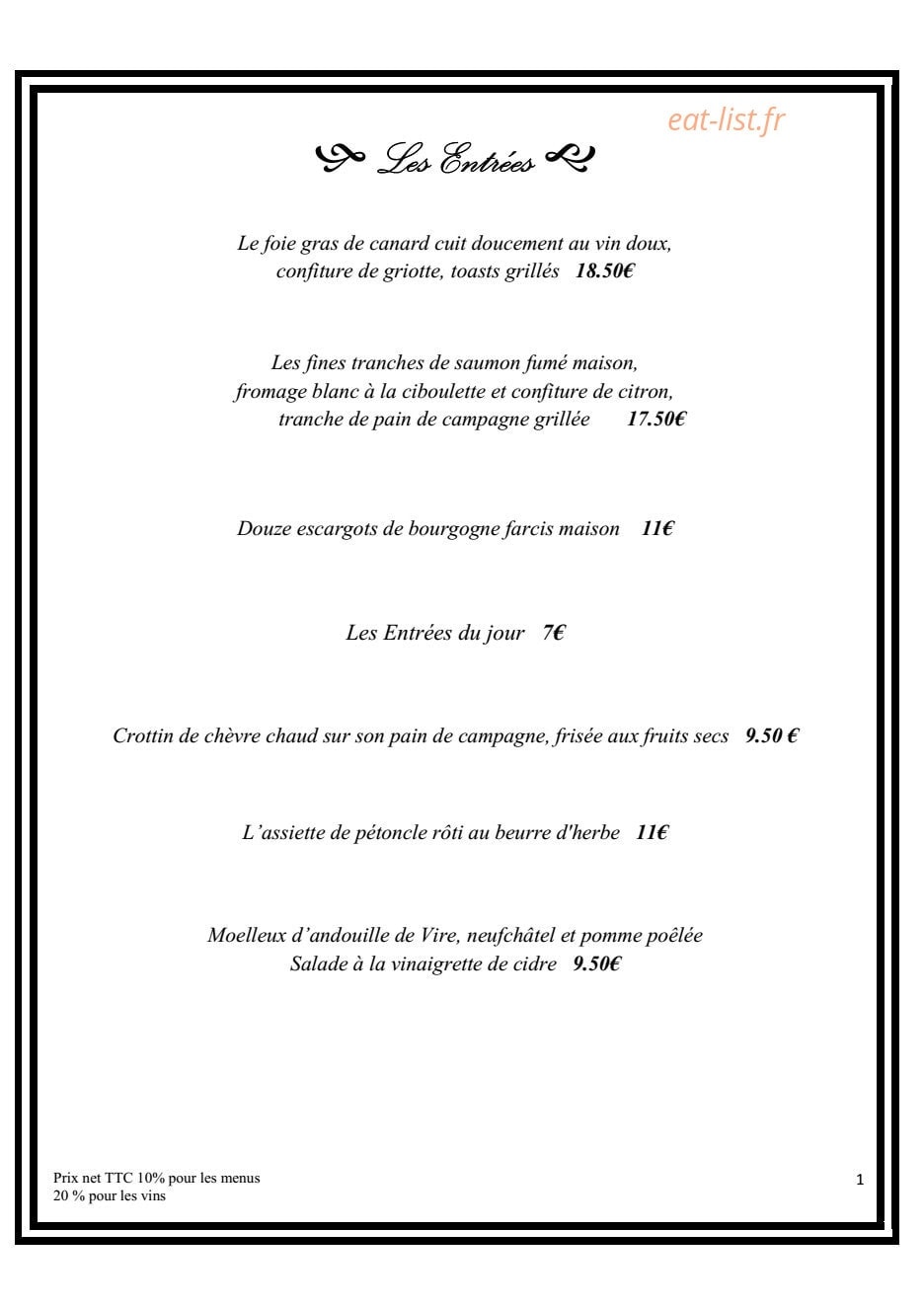 Le Pré Saint Germain — carte page 1
