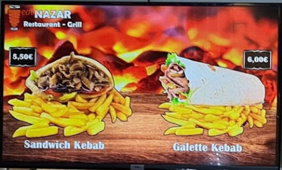 Nazar Kebab — carte page 2