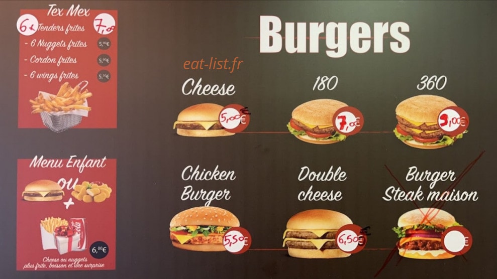 Taksim Grill — carte page 1