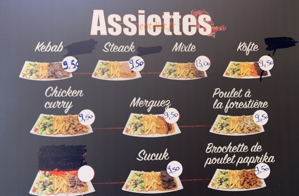 Taksim Grill — carte page 4