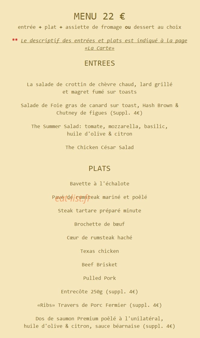 American Grill — carte page 3