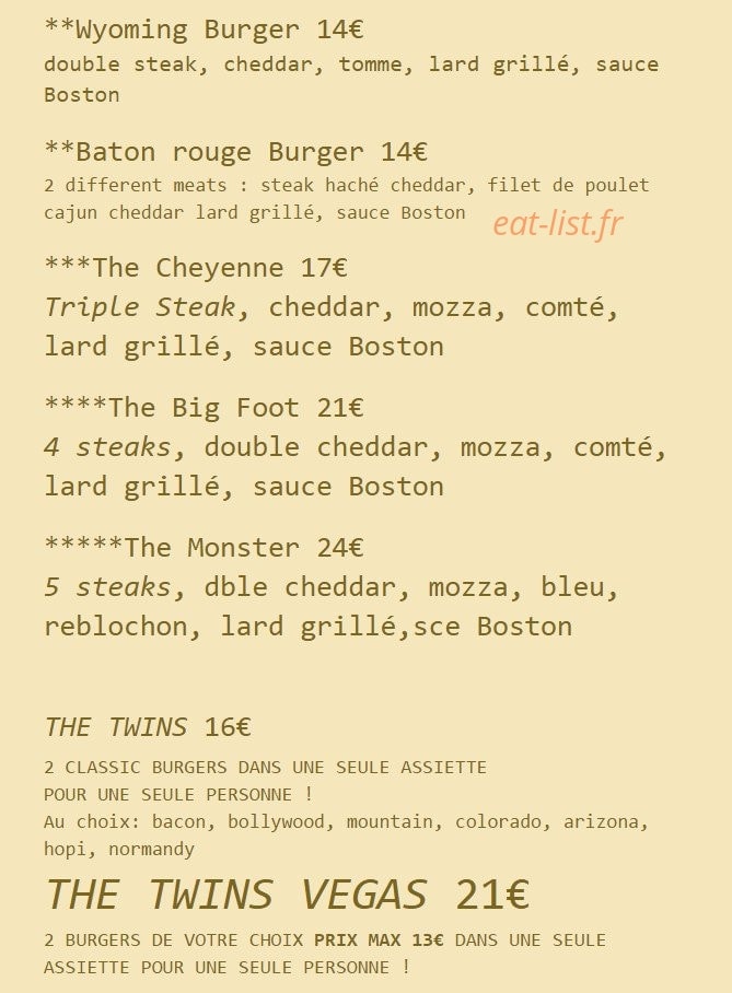 American Grill — carte page 10