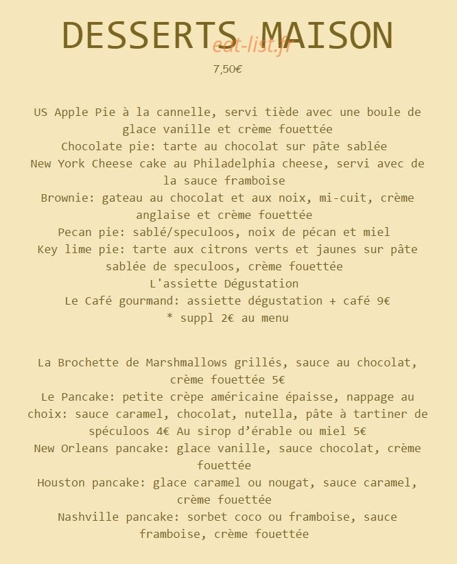 American Grill — carte page 5