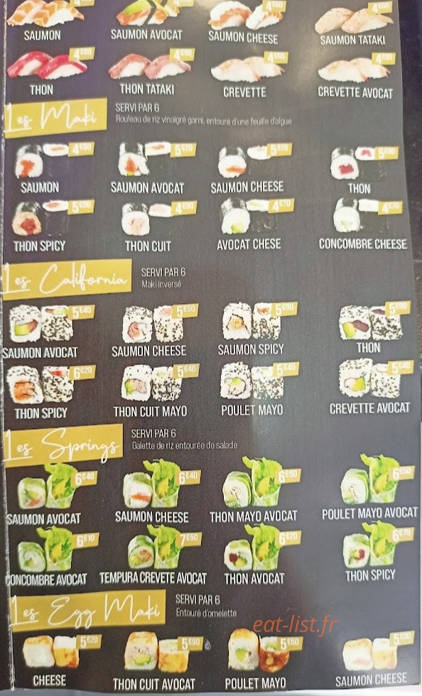 Sushi one — carte page 2