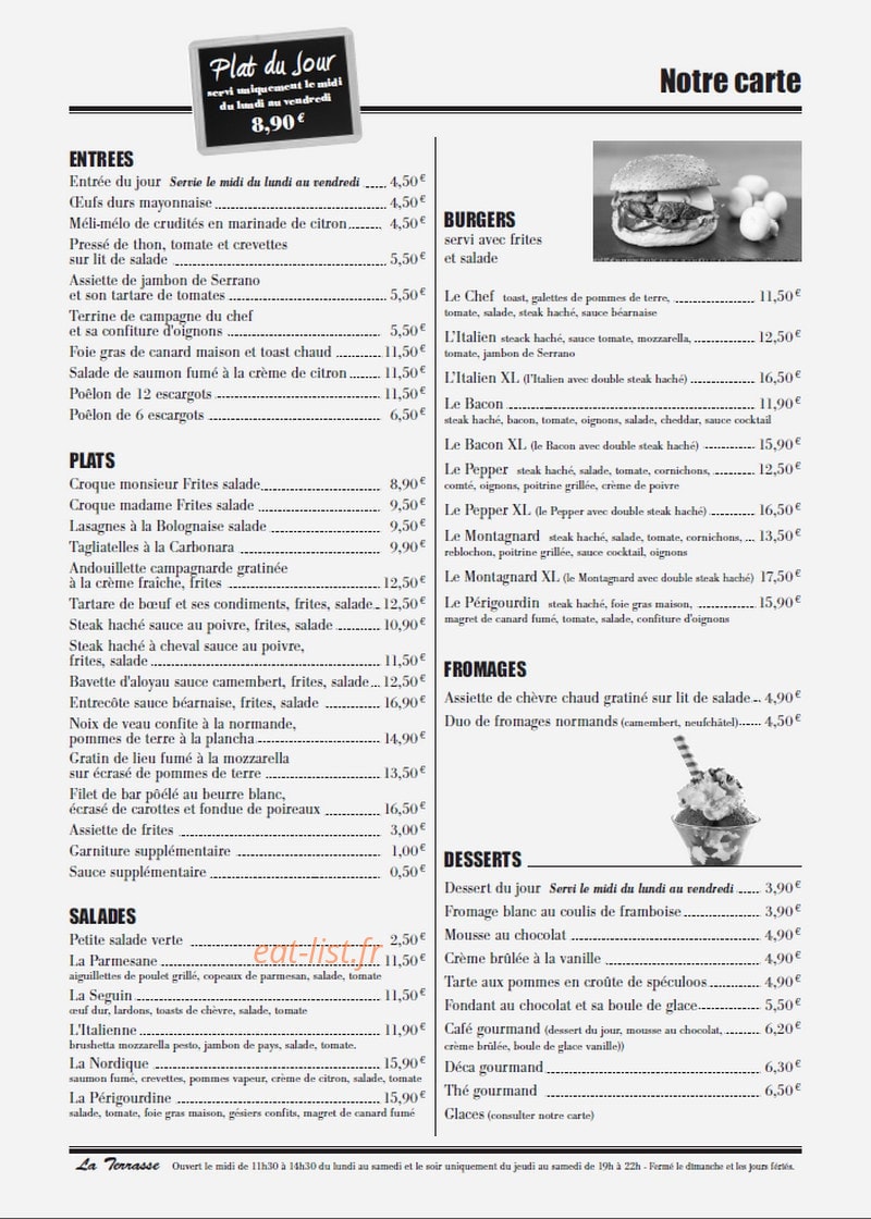 La Terrasse — carte page 4