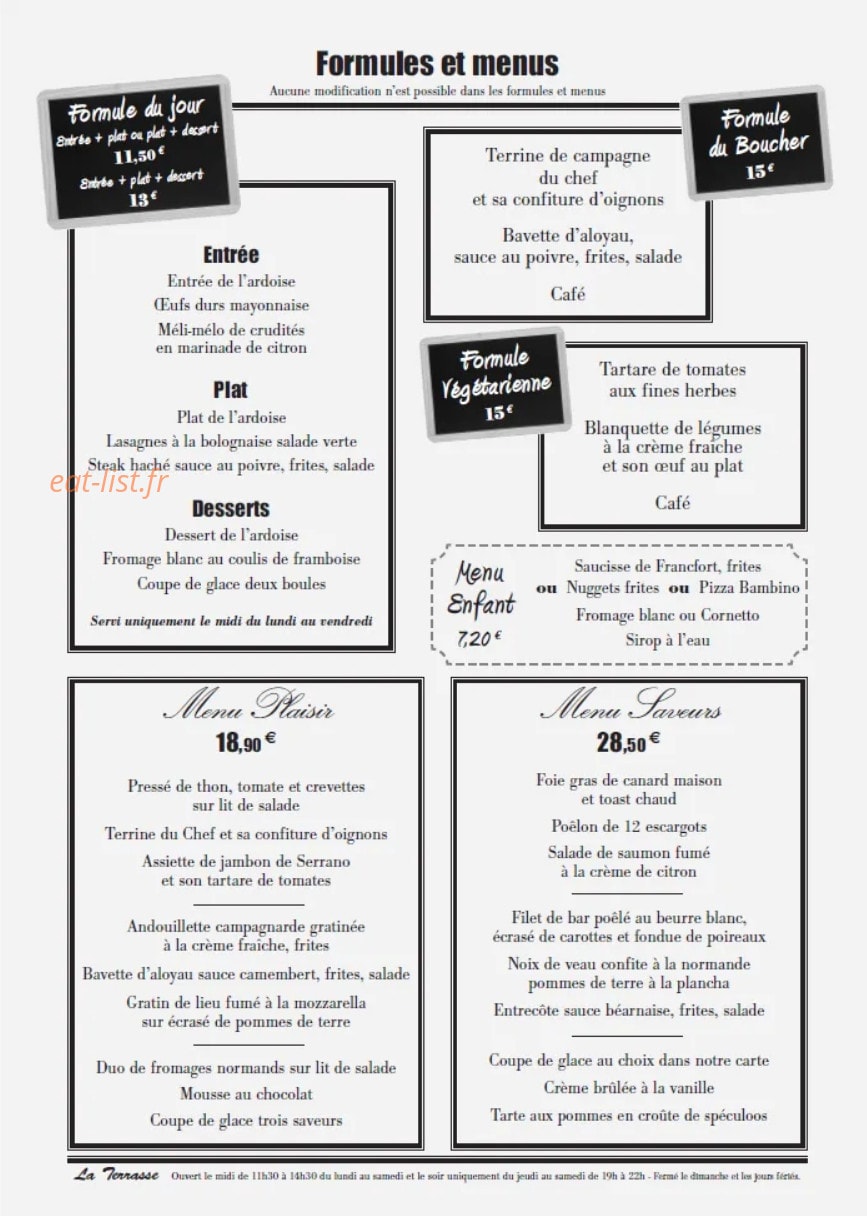 La Terrasse — carte page 3