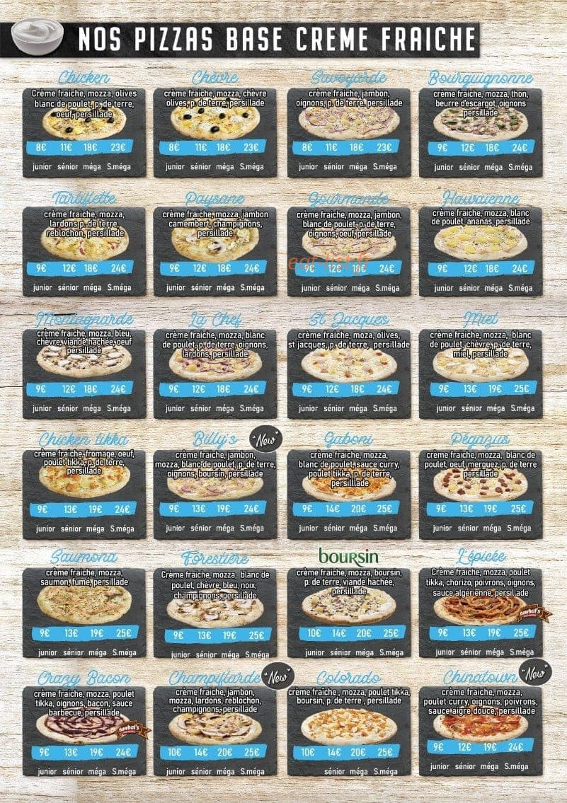 Délice pizza — carte page 3