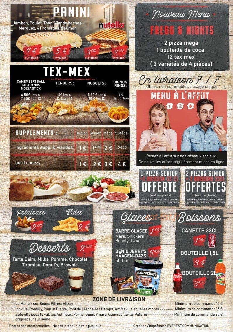 Délice pizza — carte page 4
