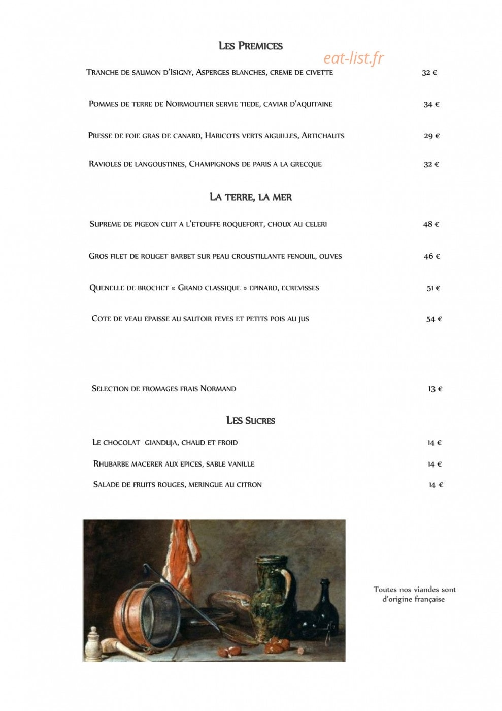La Licorne — carte page 2