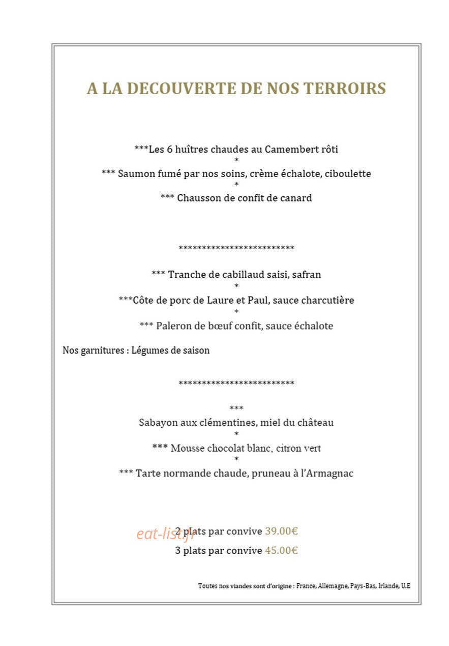 Le Grand Cerf — carte page 5