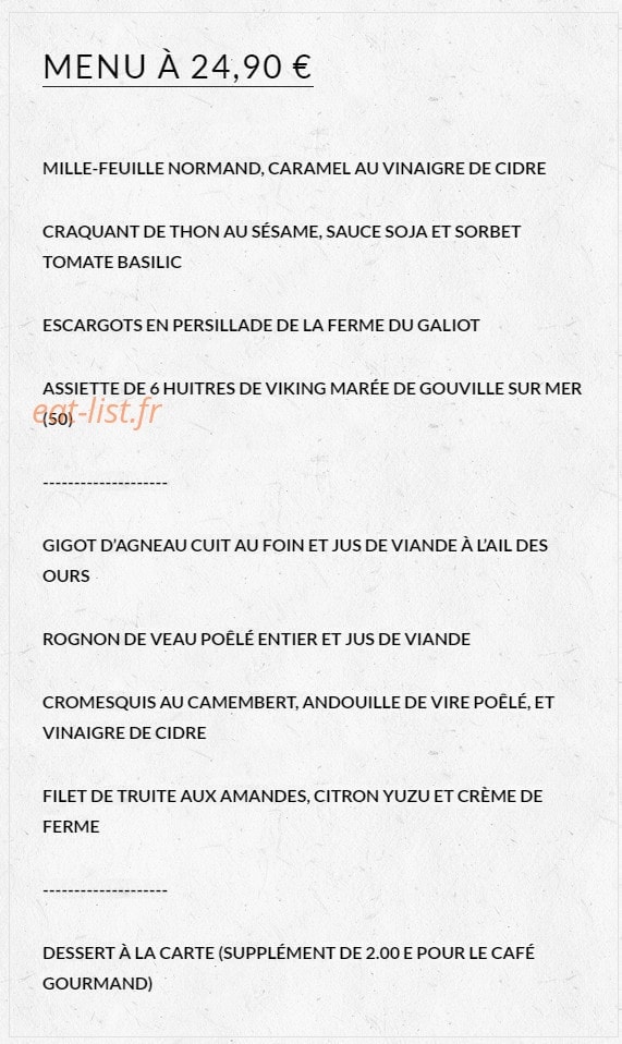 La tourelle gourmande — carte page 5