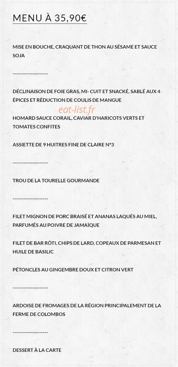 La tourelle gourmande — carte page 6