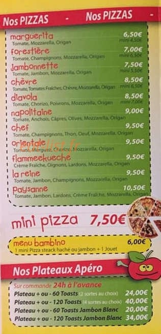 Pom'Pizz — carte page 3