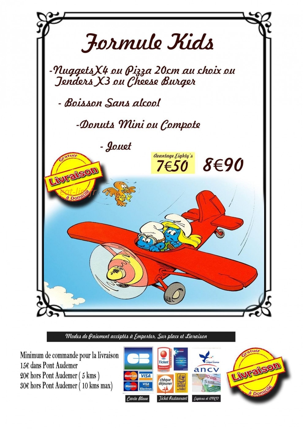 Eighty's Pizza — carte page 9