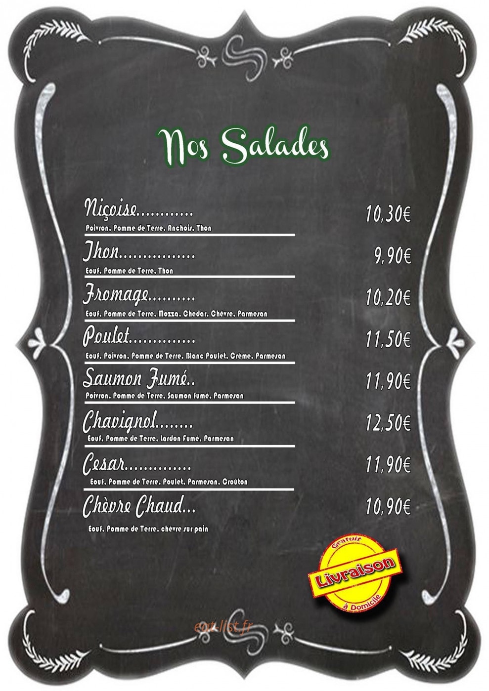 Eighty's Pizza — carte page 4