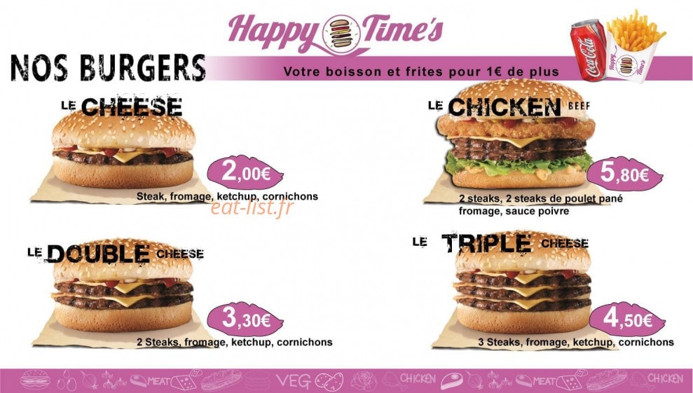 Happy Time's — carte page 2