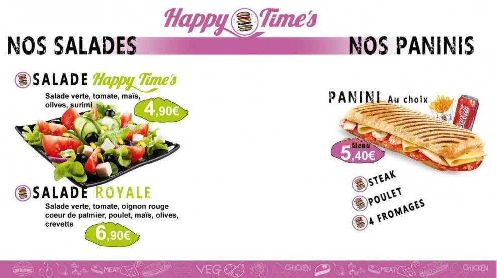Happy Time's — carte page 12