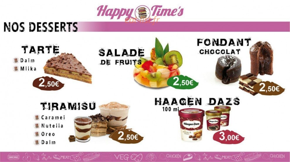 Happy Time's — carte page 13