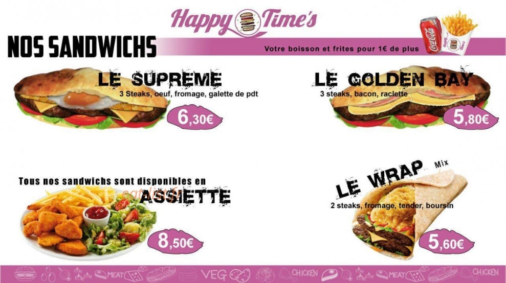 Happy Time's — carte page 6