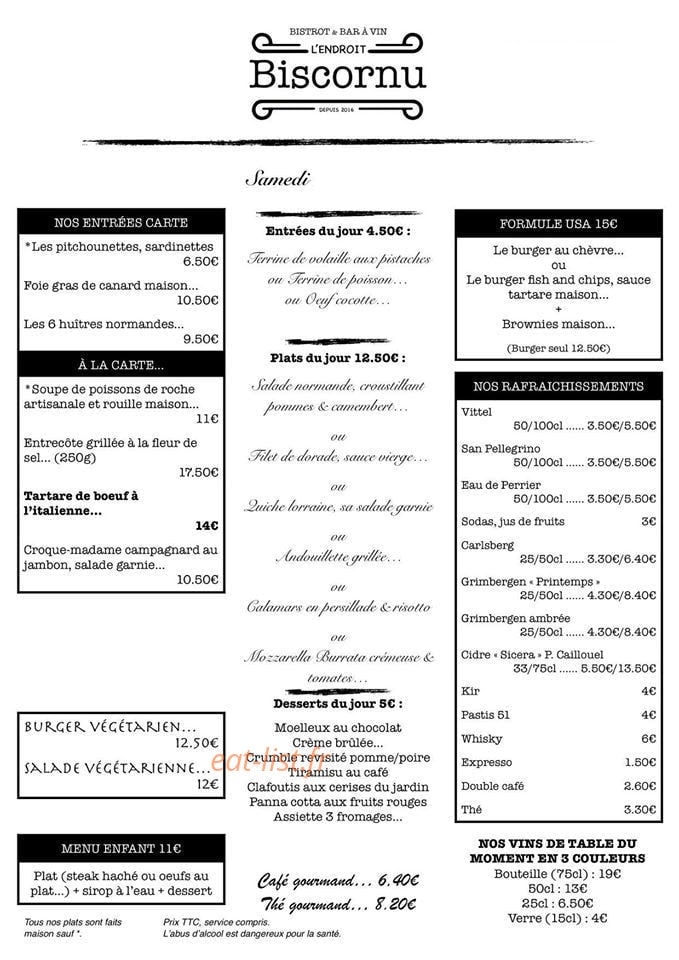 L'endroit Biscornu — carte page 1