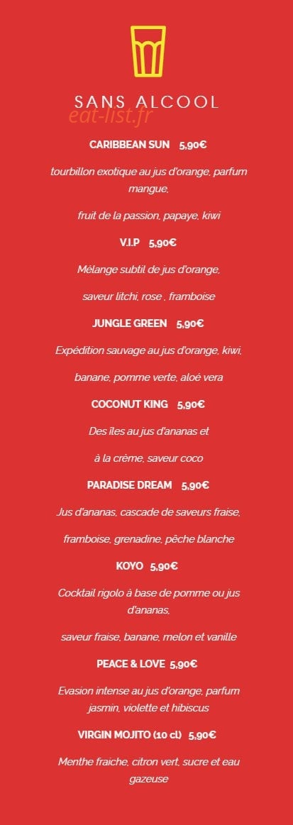La Crêpe dans le Bec — carte page 11