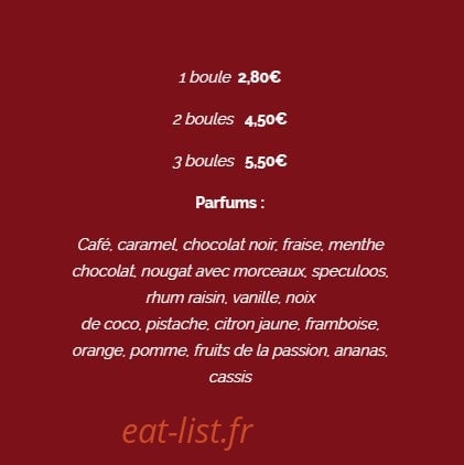 La Crêpe dans le Bec — carte page 15