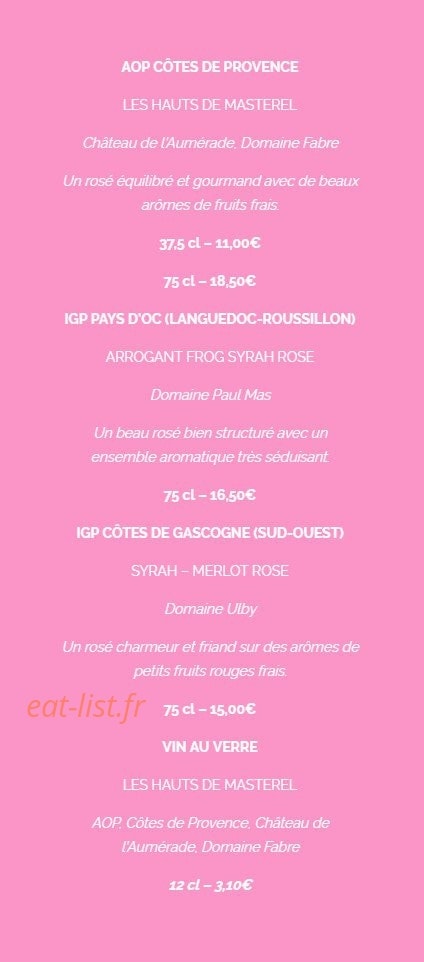 La Crêpe dans le Bec — carte page 6