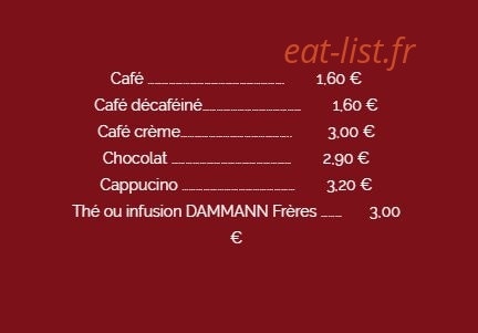 La Crêpe dans le Bec — carte page 10