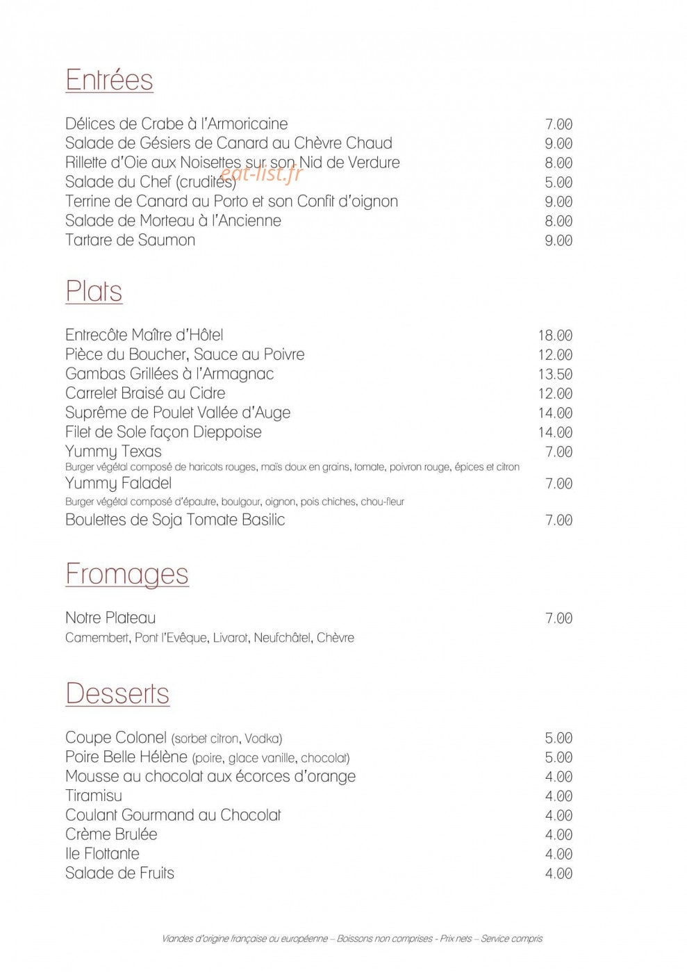 Le Discret — carte page 9