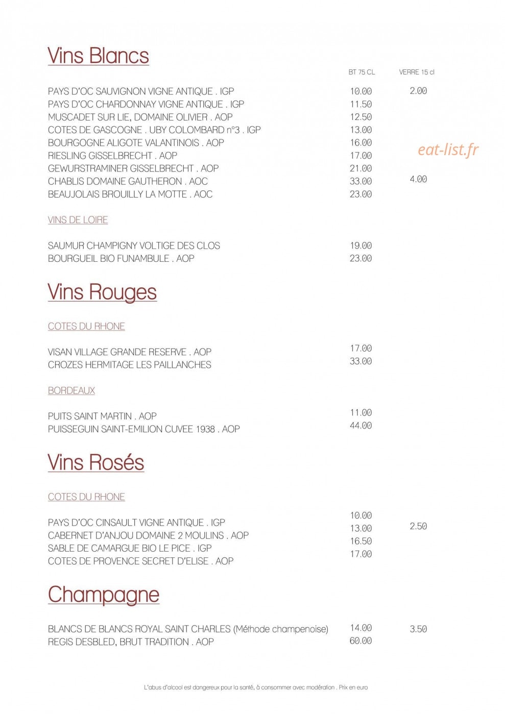 Le Discret — carte page 10