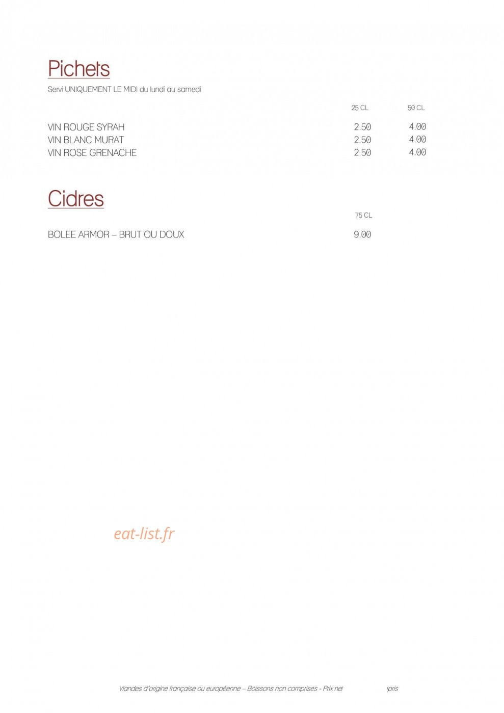 Le Discret — carte page 11