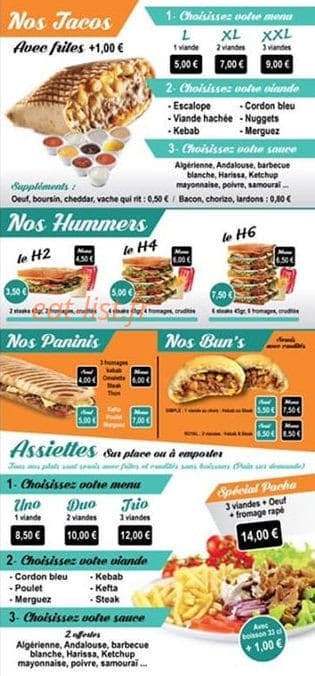 le Pacha — carte page 3