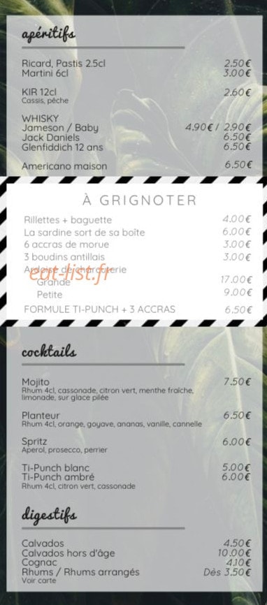 Le Palais de la Bière — carte page 4