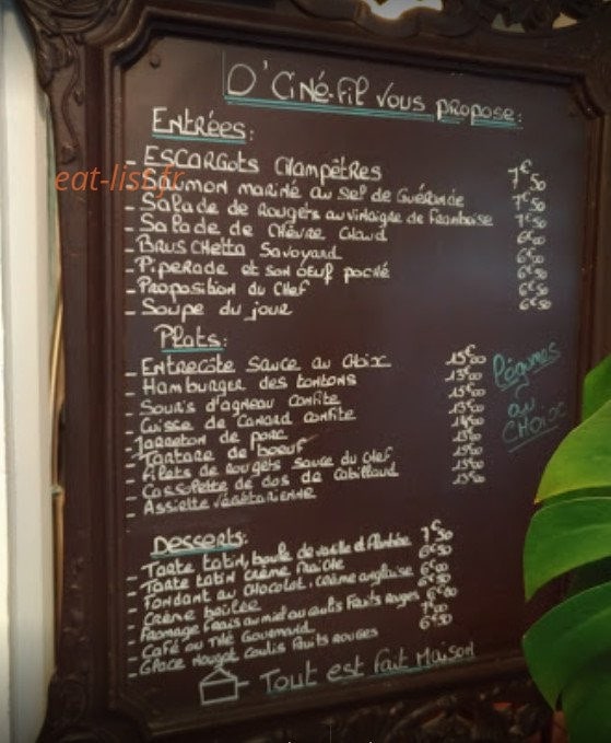 O'Cinefil — carte page 1