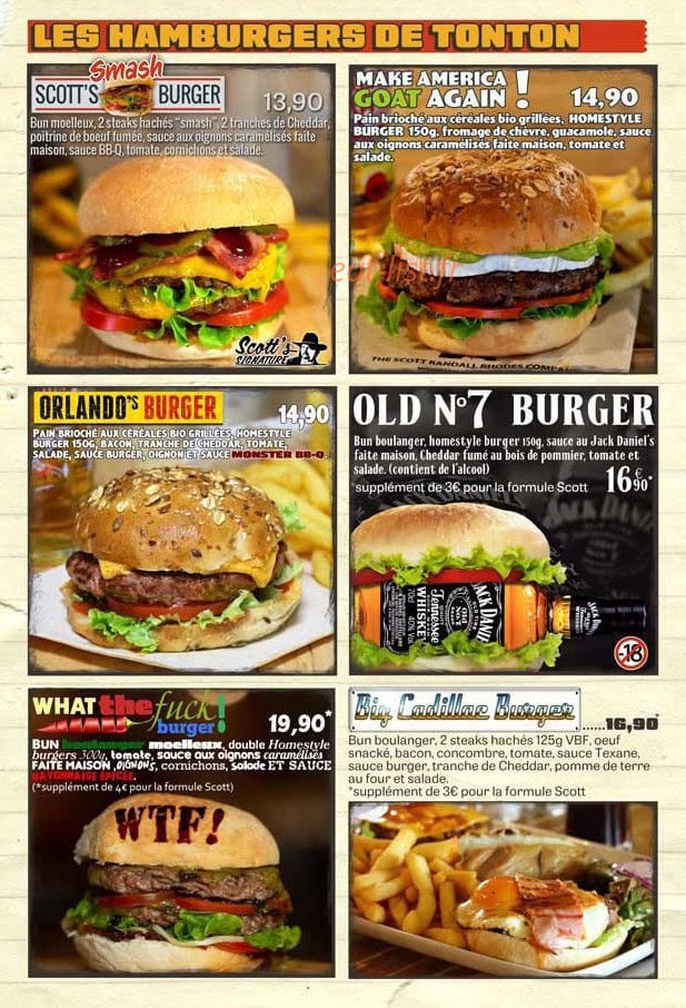 Oncle Scott's — carte page 4