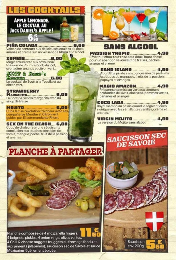 Oncle Scott's — carte page 11