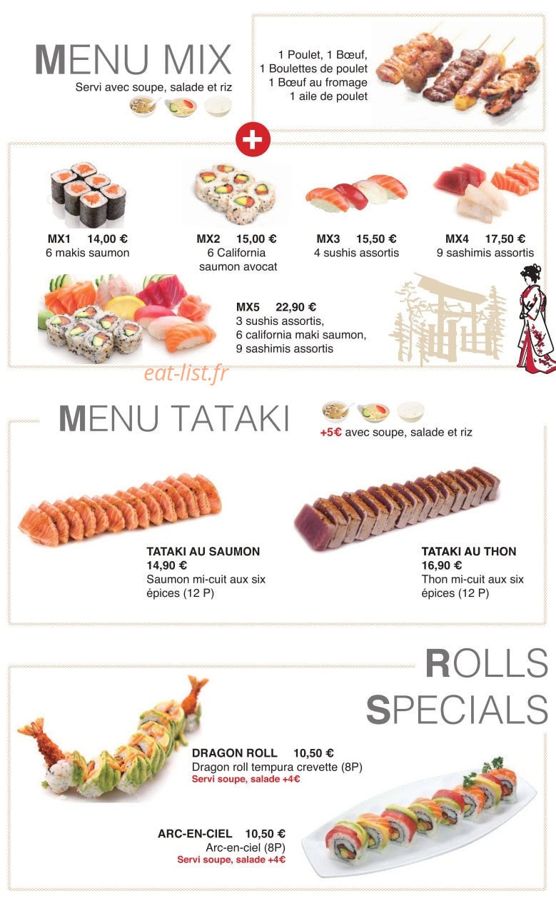 Sushi 168 — carte page 5