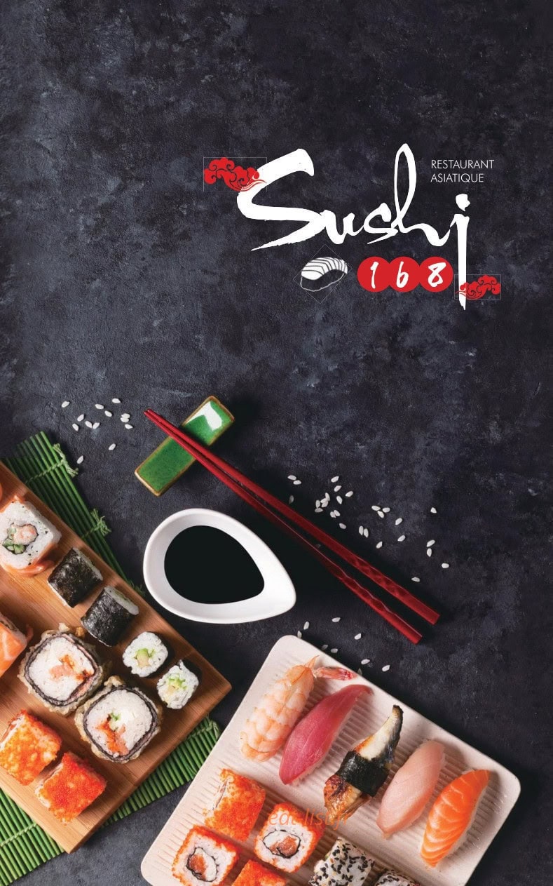 Sushi 168 — carte page 1