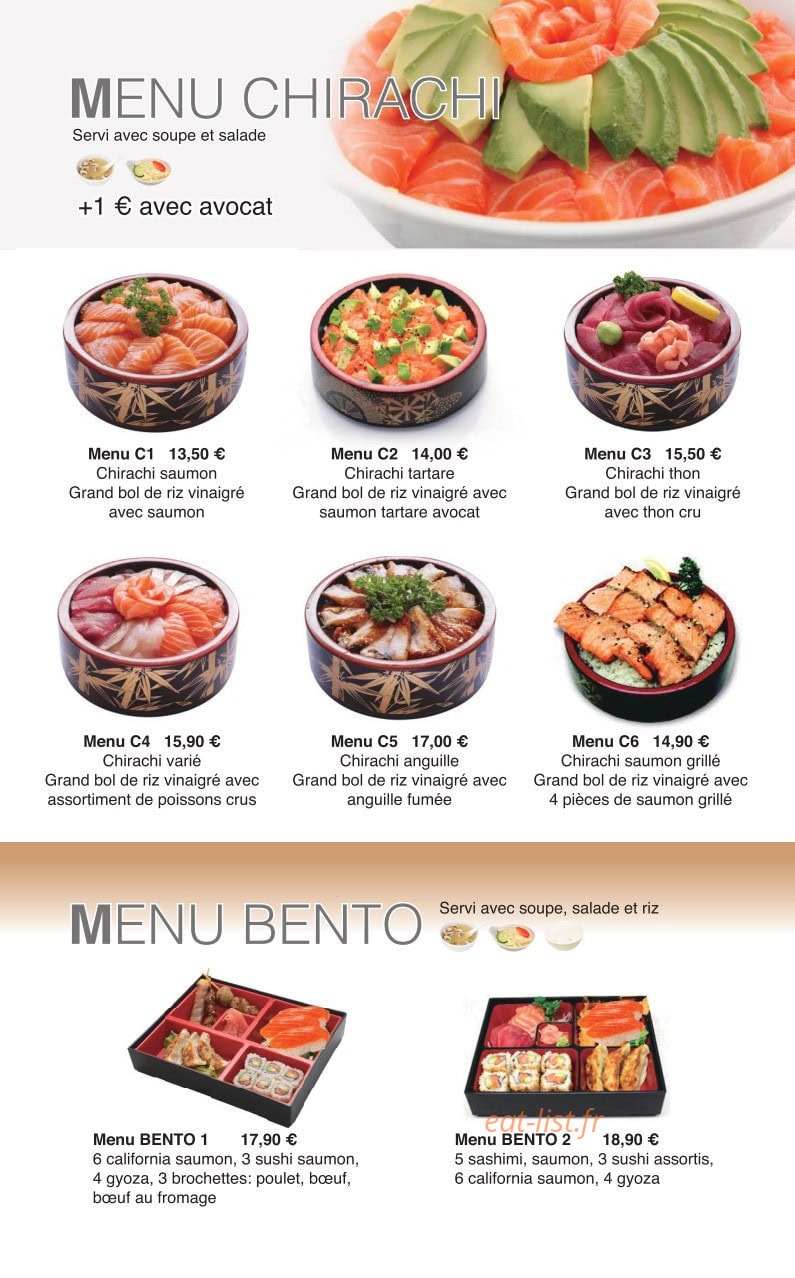 Sushi 168 — carte page 10