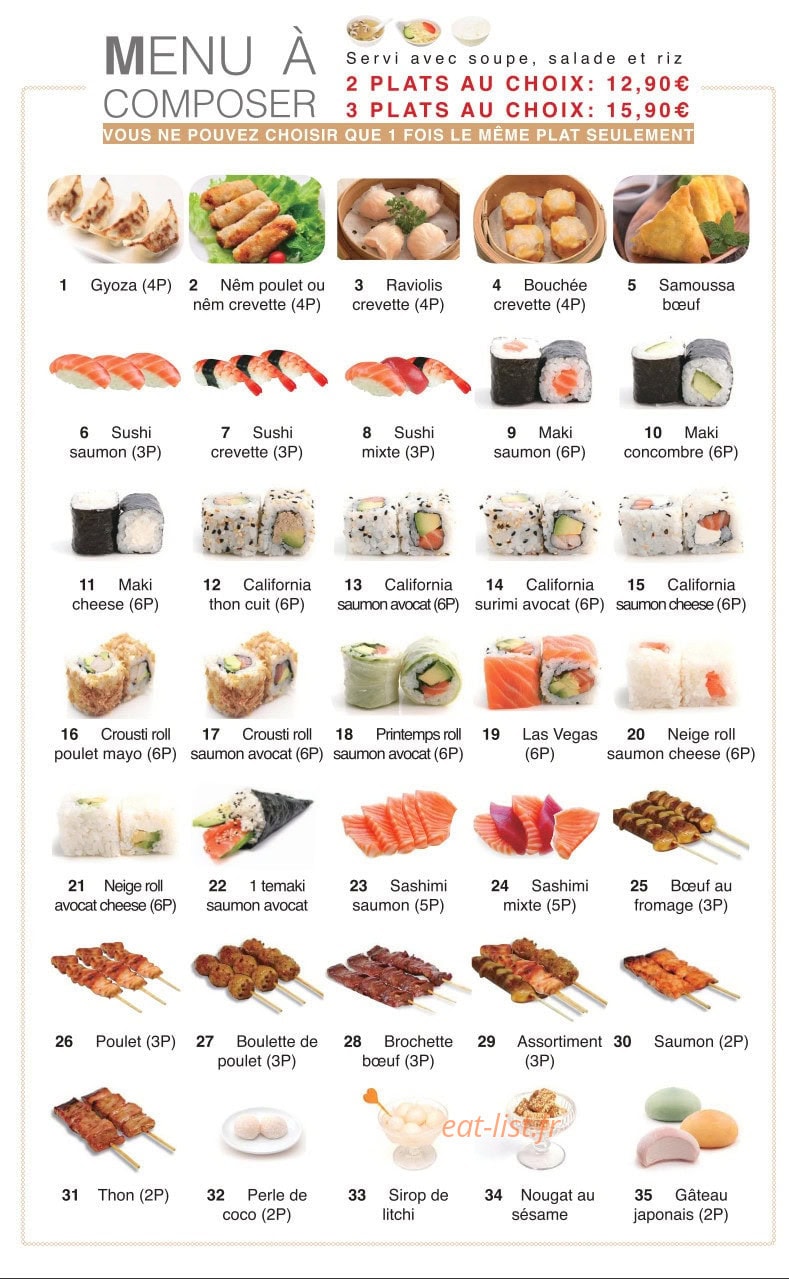 Sushi 168 — carte page 4