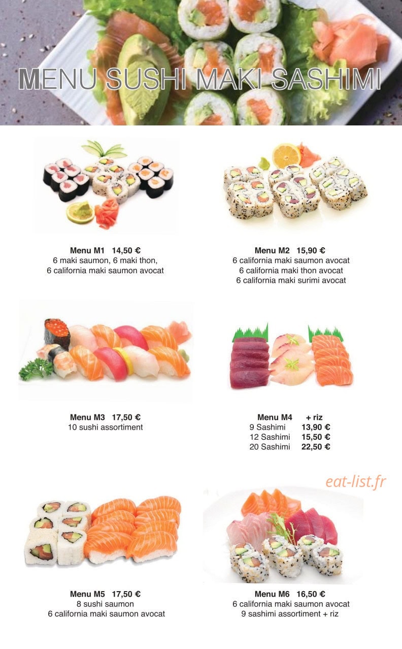 Sushi 168 — carte page 8