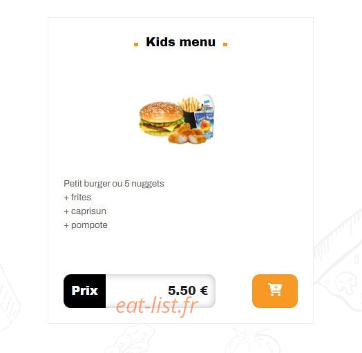 My Burger — carte page 10